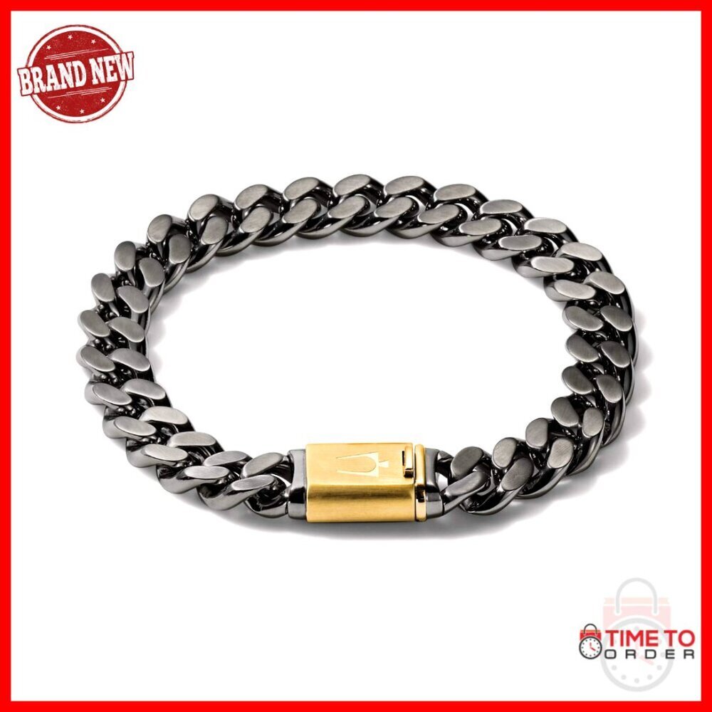 Stainless Steel Chain Link Bracelet, Medium Size 7-7.5 Inches, Lobster Claw